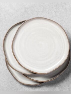 Hearth & Hand Gray Reactive Glaze Swirl Ceramic Set of Salad Plates